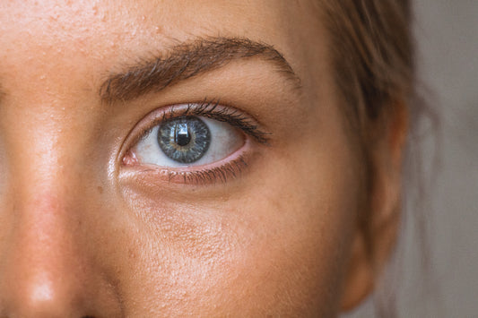 Kid with green eyes. A close up photo